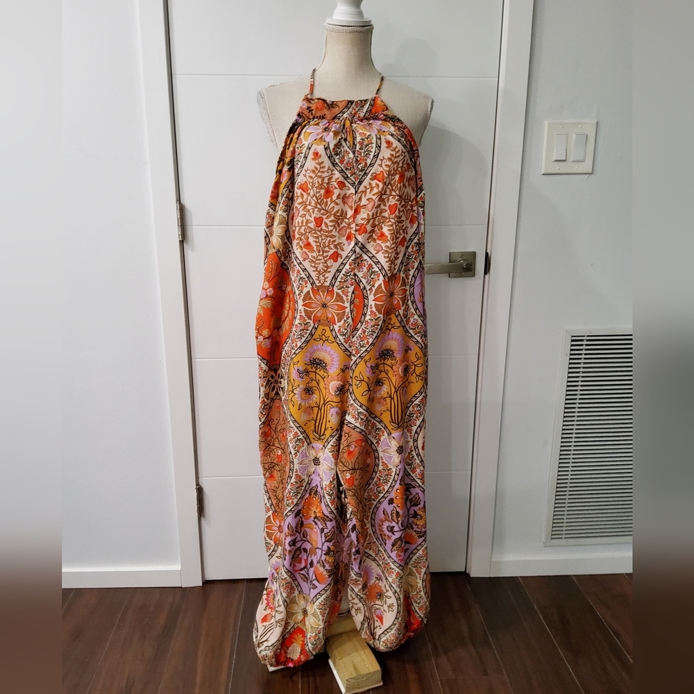 FARM Rio Halter Jumpsuit Size L - Picture 3 of 15